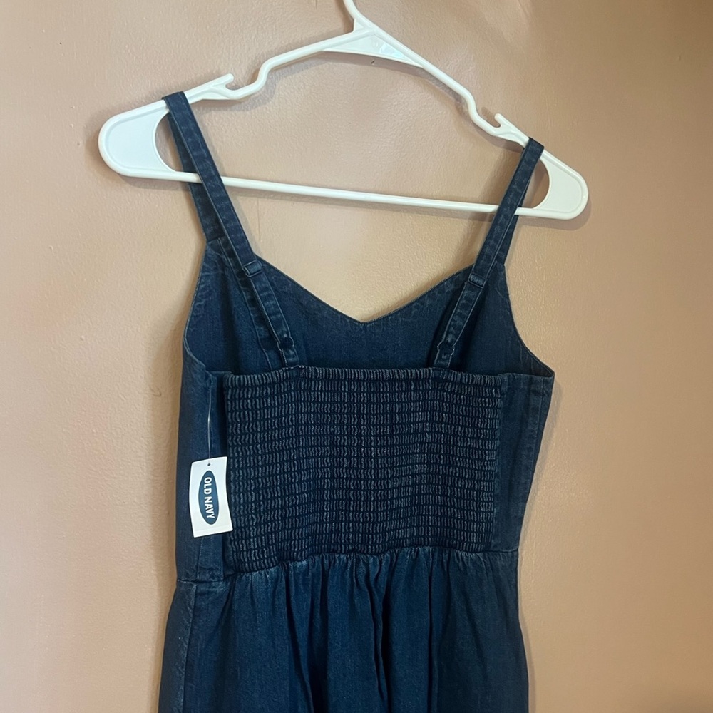Denim Ruffle Dress - Picture 4 of 8